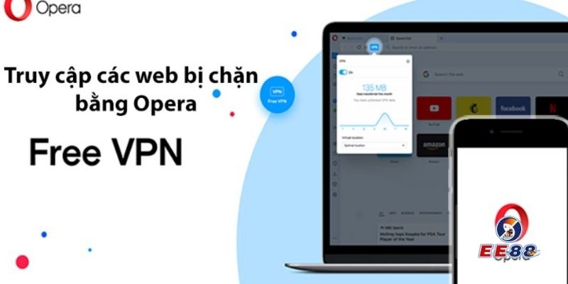 Truy cập bằng Opera